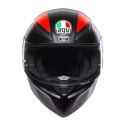 Casco Integrale Agv K1 S E06 Warmup Matt Black/re