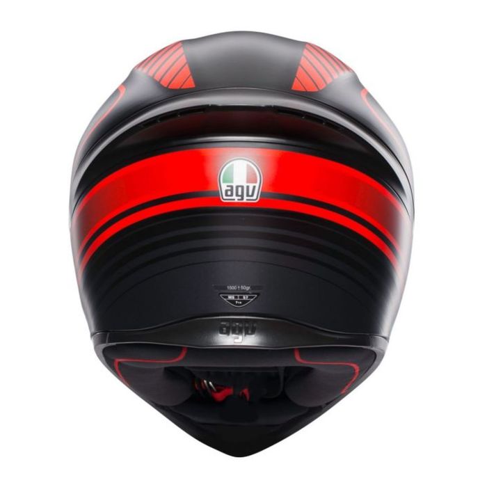 Casco Integrale Agv K1 S E06 Warmup Matt Black/re