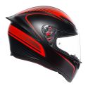 Casco Integrale Agv K1 S E06 Warmup Matt Black/re