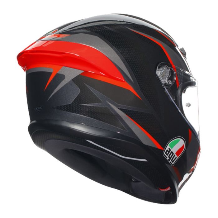 Casco Integrale Agv K6 S E06 Slashcut Black/grey/