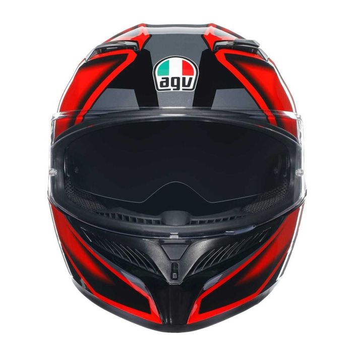 Casco Integrale Agv K3 E06 Compound Black/red