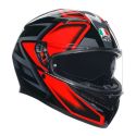 Casco Integrale Agv K3 E06 Compound Black/red