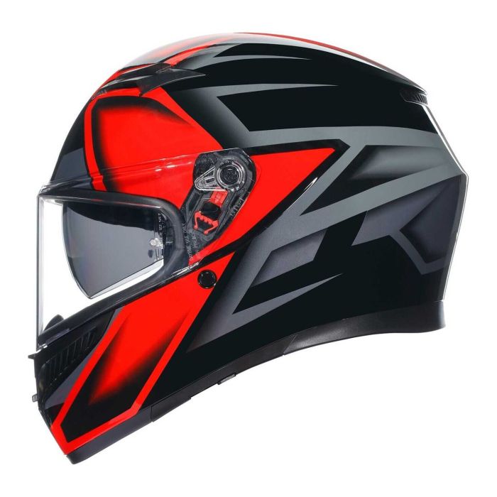 Casco Integrale Agv K3 E06 Compound Black/red