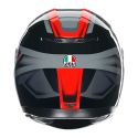 Casco Integrale Agv K3 E06 Compound Black/red