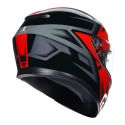 Casco Integrale Agv K3 E06 Compound Black/red