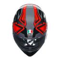 Casco Integrale Agv K3 E06 Compound Black/red