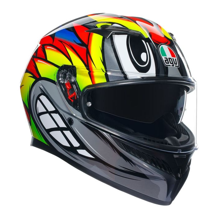 Casco Integrale Agv K3 E06 Birdy 2.0 Grey/yello