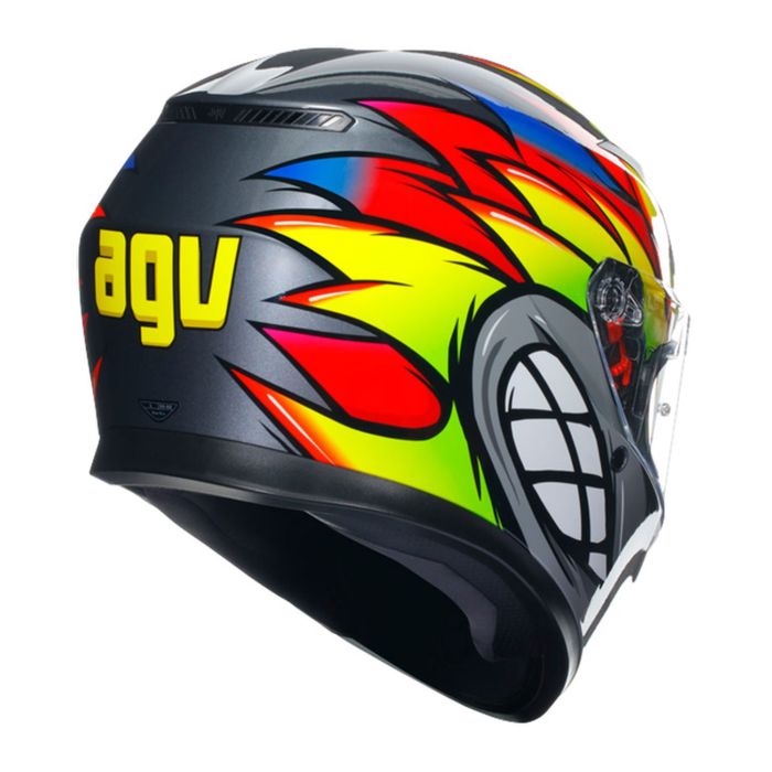 Casco Integrale Agv K3 E06 Birdy 2.0 Grey/yello