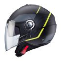 Casco Jet Caberg Riviera V4x Geo Matt Black/yello