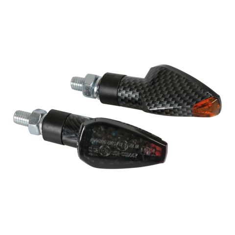 Coppia Frecce Carbon Mod. Tuareg Led Vetro Bianco Lampa 90099