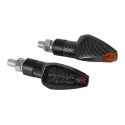 Coppia Frecce Carbon Mod. Tuareg Led Vetro Bianco Lampa 90099