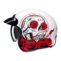 Casco Jet Hjc V31 Desto Bianco Rosso