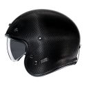 Casco Jet Hjc V31 Carbon Solid Nero Lucido