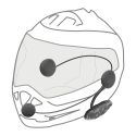 Interphone Active Pack Singolo - Interfono Per Moto Bluetooth
