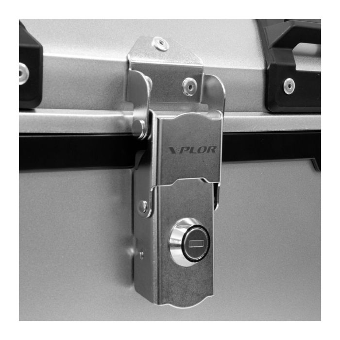 Top CaseX-plor 38 Lt. Con Piastra Univ. Colore Alluminio