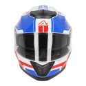 Casco Modulare Acerbis Serel 2206 Bianco Blu Rosso