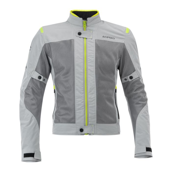Acerbis Ramsey Vented Lady hat eine perforierte Jacke. Grau/Gelb