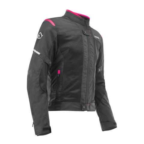 Acerbis Ramsey Vented Lady Ce Giacca Traforata. Black/pink