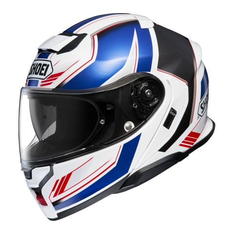 Casco Modulare Shoei Neotec 3 Grasp Tc10 Bianco Blu Ross