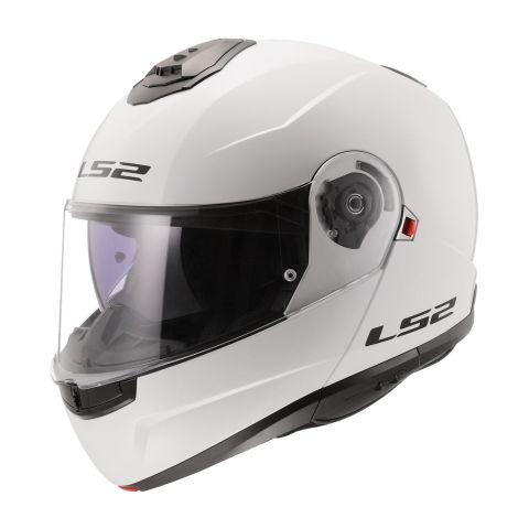 Casco Modulare Ls2 Ff908 Strobe II Mono Gloss White