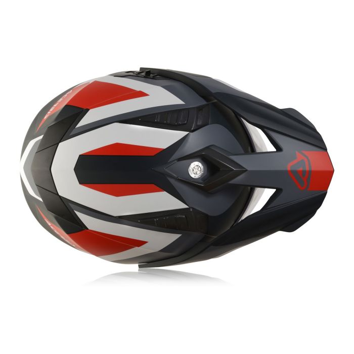 Casco Flip Fs-606 Acerbis Grigio/rosso