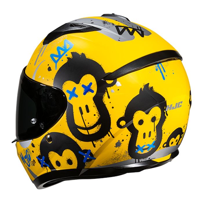 Casco Integrale Bambino Hjc C10 Geti Yellow Fluo