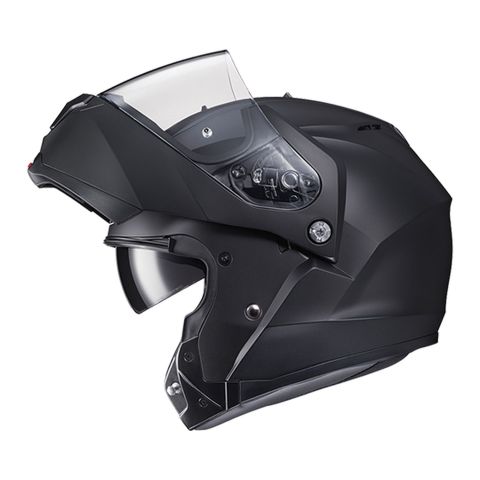 Casco Modulare Hjc C91n Solid Semi Flat Black