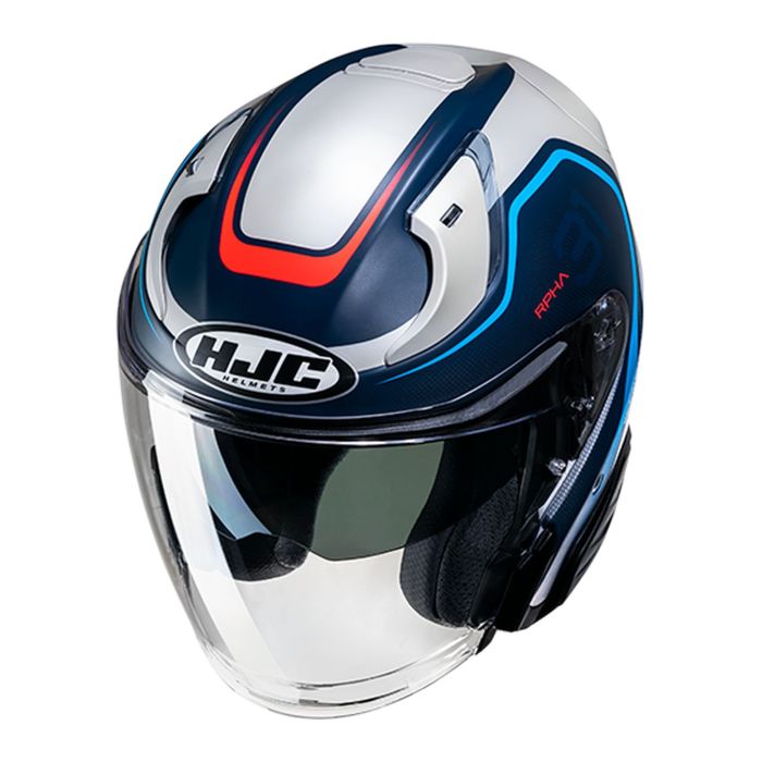 Casco Jet Hjc Rpha31 Kouv White Blue Red