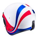 Casco Jet Hjc V31 Emgo White Blue Red