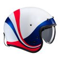 Casco Jet Hjc V31 Emgo White Blue Red