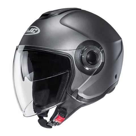 Casco Jet Hjc i40N Solid Semi Flat Titanium