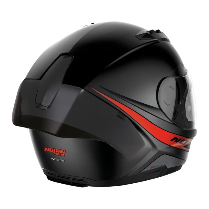 Casco Nolan N60-6 Sport Outset Flat Black Red