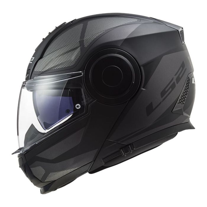 Modularer Helm Ls2 ff902 Zielfernrohr Achse Schwarz Titan