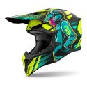 Casco Airoh Wraaap Cyber 06 Yellow Matt