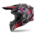 Casco Airoh Wraaap Cyber 06 Red Matt