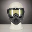 Combat goggle for open helmets transparent