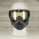 Combat goggle for open helmets transparent