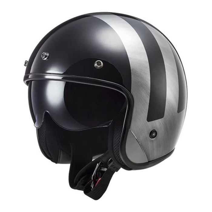 Casco Ls2 Of601 Bob Ii Lines 06 Black / Jeans
