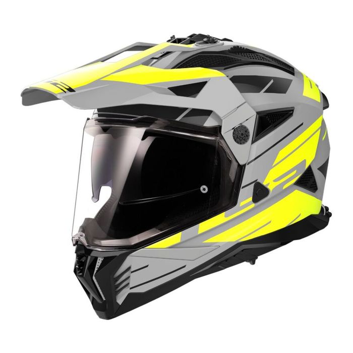 Casco Ls2 Mx702 Pioneer Ii Namib 06 Matt Grey / H-v / Ye