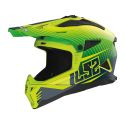 Casco Ls2 Mx708 Fast Ii Duck 06 Matt H-v / Green / H