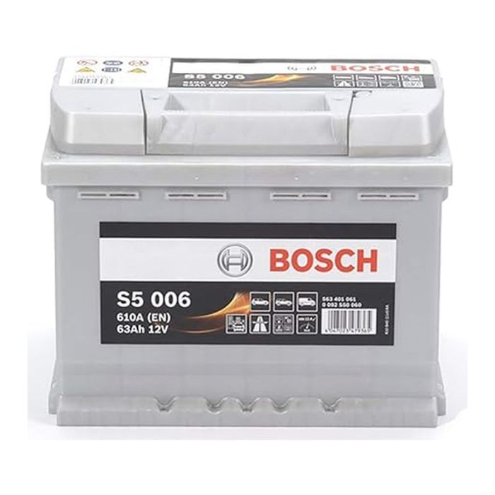 Batteria Bosch S5 006 12 V. 63 Ah. 610 A