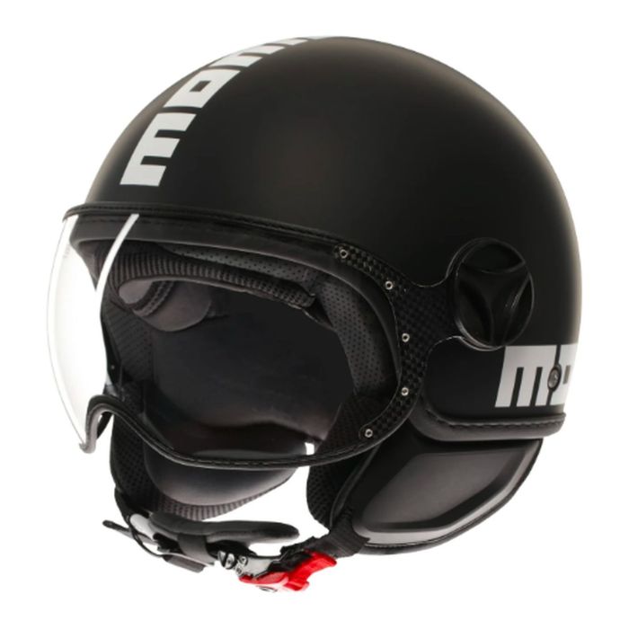 Casco Momo Fgtr Classic E2206 Mono Matt Black/white