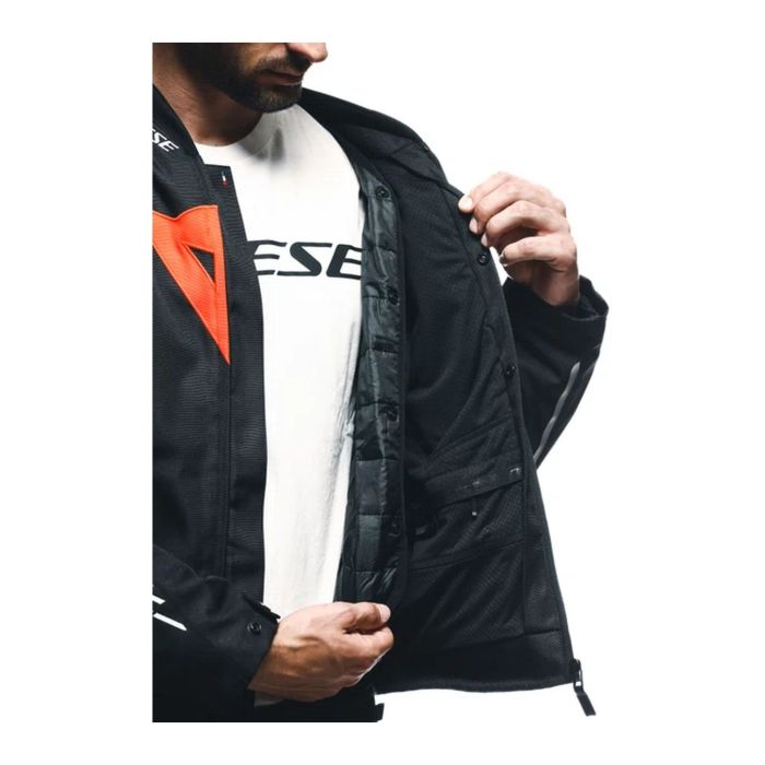 Giacca In Tessuto Dainese Avro 5 Black/red-fluo/white