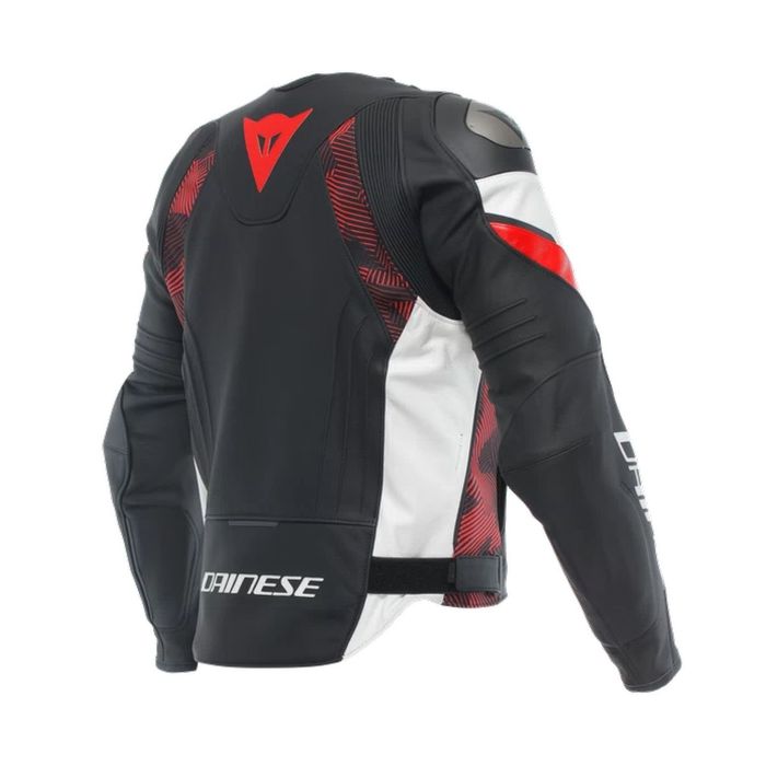 Giacca In Pelle Dainese Avro 5 Black/red-lava/white