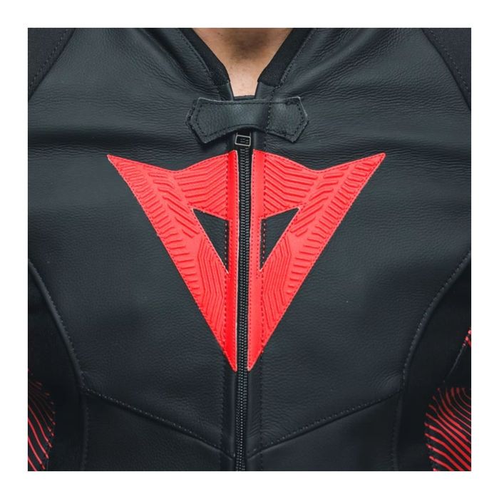 Giacca In Pelle Dainese Avro 5 Black/red-lava/white