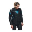 Giacca In Pelle Donna Dainese Avro 5 Wmn Black/teal/anthracit