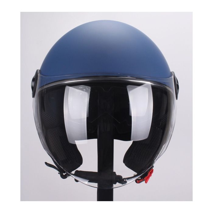 Casco Demi Jet Jfm 500 Con Sunvisor Blu Opaco