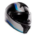 Casco Agv Tourmodular E2206 Multi Stray Matt Black/grey/blue