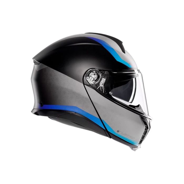 Casco Agv Tourmodular E2206 Multi Stray Matt Black/grey/blue