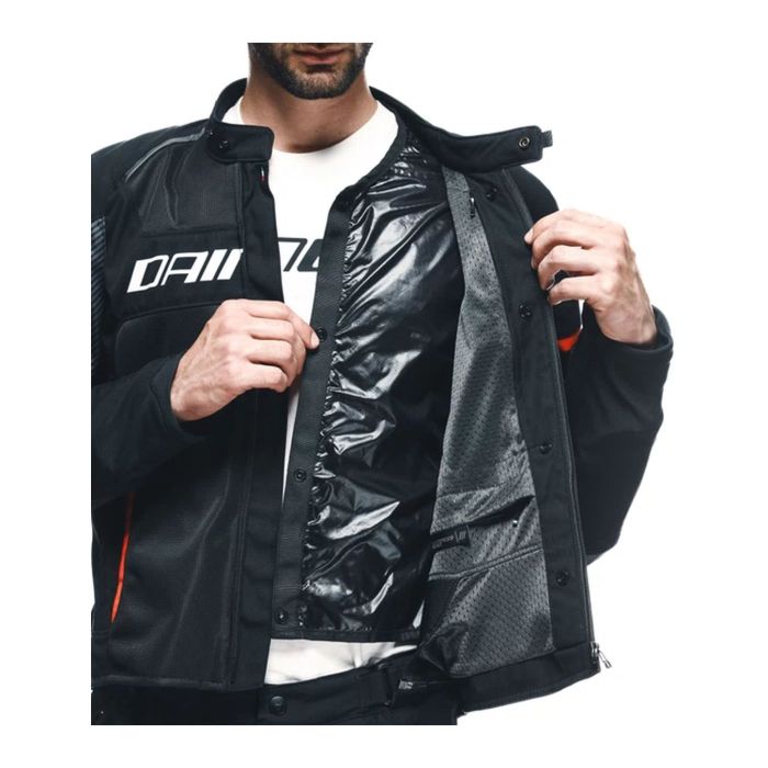 Giacca Estiva Dainese Air Frame 3 Tex Black/black/red-fluo